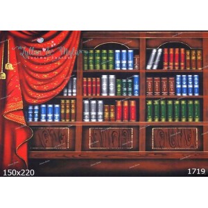 FUNDO FOTOGRÁFICO EM MALHA BIBLIOTECA REF.1719