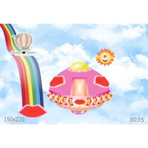 FUNDO FOTOGRÁFICO EM MALHA INFANTIL REF.3035