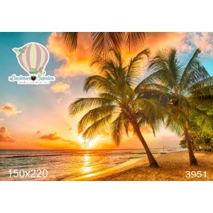 FUNDO FOTOGRÁFICO EM MALHA PRAIA REF.3951