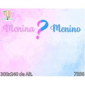 FUNDO FOTOGRÁFICO EM MALHA GG CHÁ REVELAÇÃO REF.7356