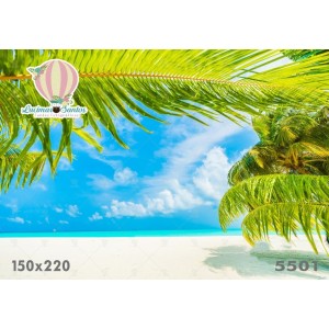 FUNDO FOTOGRÁFICO EM MALHA PRAIA REF.5501