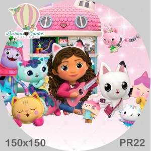 PAINEL REDONDO A CASA MÁGICA DA GABY REF. PR 22