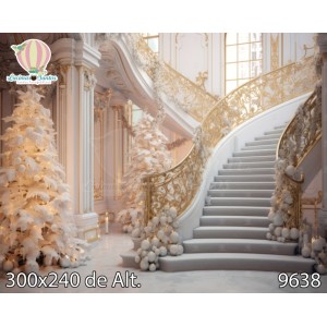 FUNDO FOTOGRÁFICO EM MALHA GG NATALINO  REF.9638