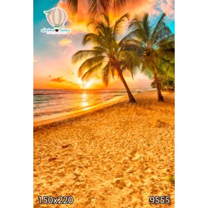 FUNDO FOTOGRÁFICO EM MALHA PRAIA REF.9555