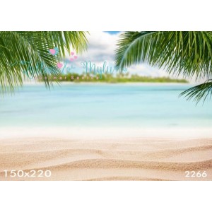 FUNDOS FOTOGRAFICOS EM MALHA PRAIA REF.2266